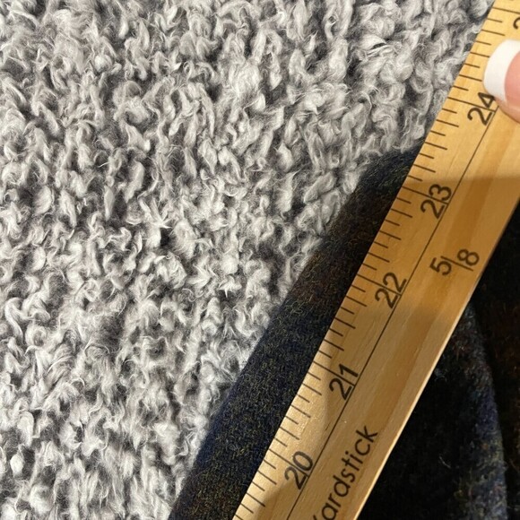 VINTAGE Eddie Bauer Women's Blazer Jacket 100% Wool Blue Plaid Size Medium - Picture 7 of 10